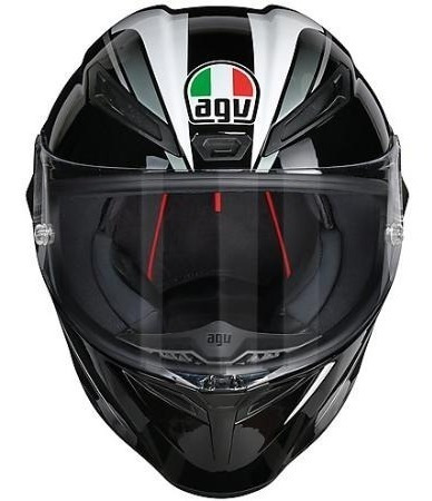 Casco Integral Agv Veloce S Predator Negro/blanco Importado