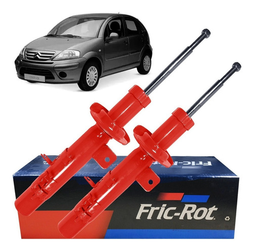 Kit 2 Amortiguadores Del Citroen C3 1.4 Hdi 2008 2009 2010