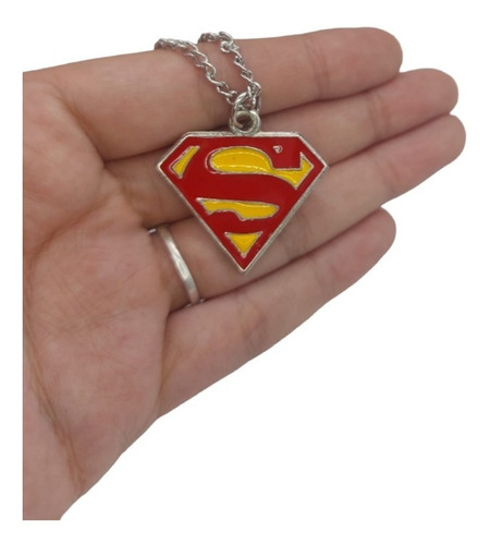 Collar De Superman Heroes Dc Comics Super Man De Metal