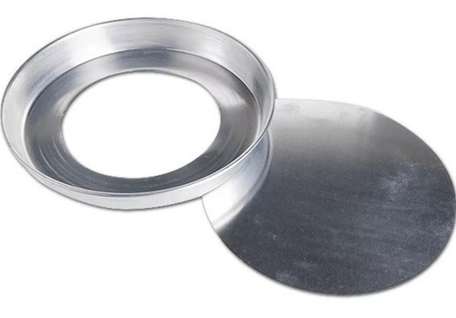 Imagen 1 de 3 de Molde Tartera 28 Cm Desmontable Lisa Aluminio Desfondable B2