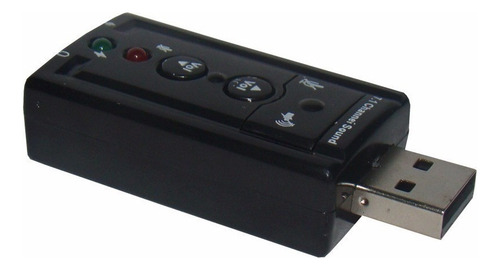2 Placa De Som Usb 7.1 Canais 3d Adaptador Pc Ps3 Notebook