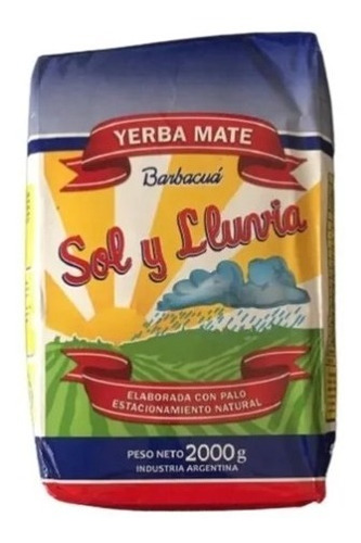 Yerba Mate Sol Y Lluvia 8 Kg (en Paquetes De 2 Kg) Floresta