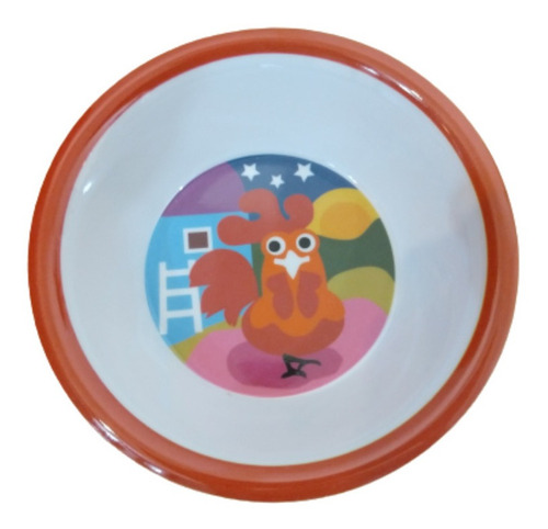 Plato Bowl Bebe Infantil Redondo Melamina Primeras Comidas