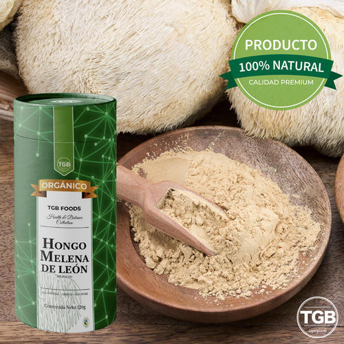 Melena De León Orgánico 120g Lion's Mane Hongo Adaptógeno