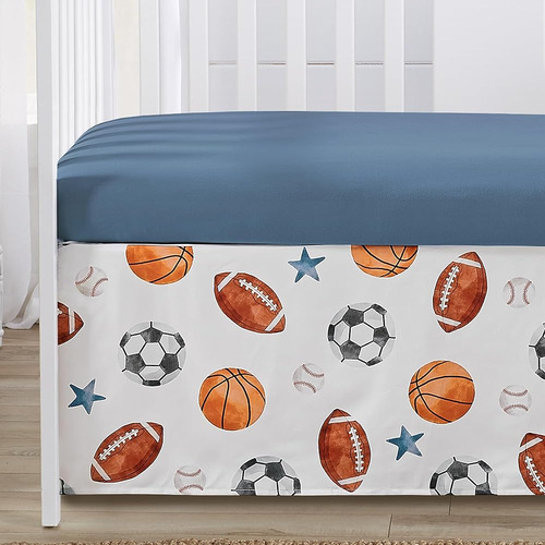 Sweet Jojo Designs Sports Theme Boy Baby Crib Bedding Set In