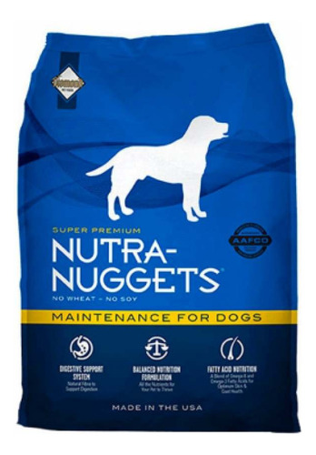 Concentrado Nutra Nuggets 15 Kg Mantenimiento Para Perros