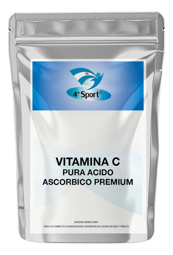 Vitamina C Pura Acido Ascorbico / 250 Gramos / 4+ Sport