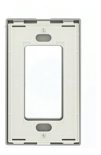 Placa Decora Plus Una Unidad Gris Leviton 80301-sgy