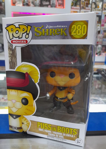 Funko Pop Puss In Boots Gato Con Botas Shrek #280
