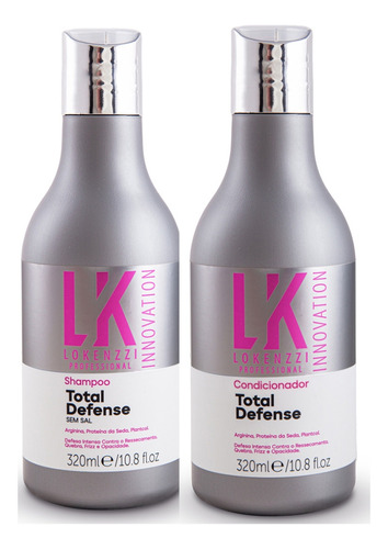 Kit Lokenzzi Total Defense Shampoo + Condicionador 320ml