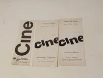 Comprar 5 Folletos De Cine Teatro San Martin: Sala Leopoldo Lugones