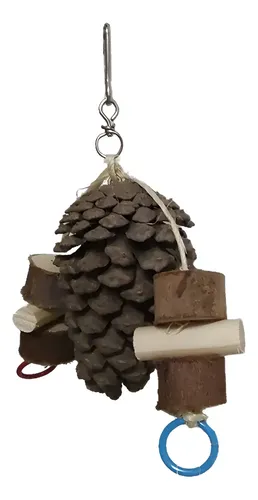 Brinquedo Para Aves Pinha Dupla Argola