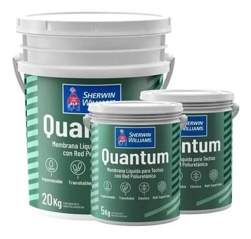 Membrana Liquida Techo Poliuretanica Quantum 20 Kg Sherwin