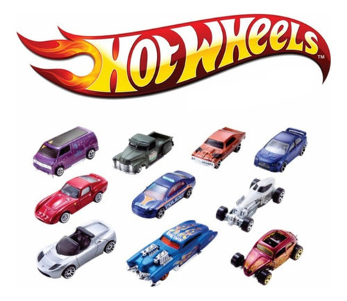 Kit 5 Carrinhos Sortidos Hotwheels Original Mattel