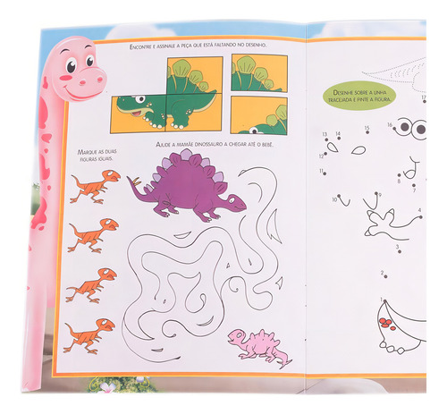 Atividades de Dinossauros: Vol.1 (Amarelo), de Little Pearl Books. Editorial Happy Books Editora Ltda. em português, 2018