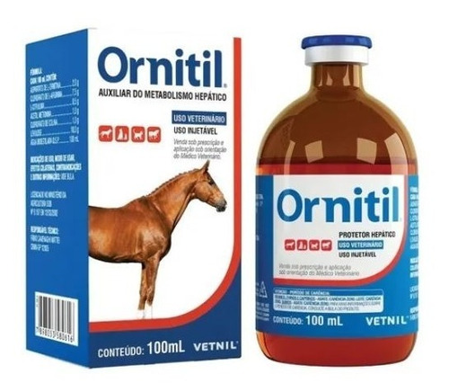 Ornitil 100 Ml - Vetnil ( Protetor Hepático Caes, Equinos )