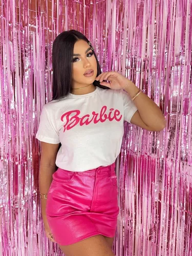 Camiseta T Shirt Barbie Core Feminina Adulto Algodão 2023