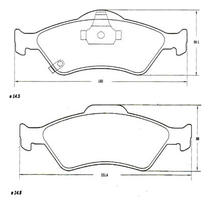 Pastilla De Freno Mazfren Honda Fit 1.5 L Ex 2005 -2009 