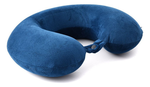 Almohada De Viaje Wanderlust Viscoelástica Memory Azul Azul