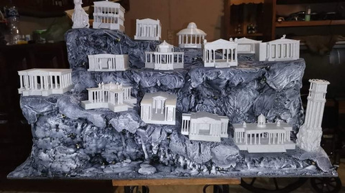 Imagen 2 de 10 de 12 Casas Del Santuario Diorama Saint Seiya, Atenea De Regalo