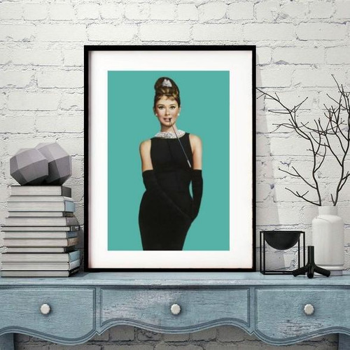 Quadro Decorativo Audrey Hepburn 60x48cm