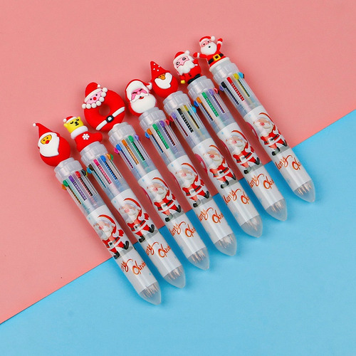 Presente De Natal Desenho Animado De Dez Cores Clique Em