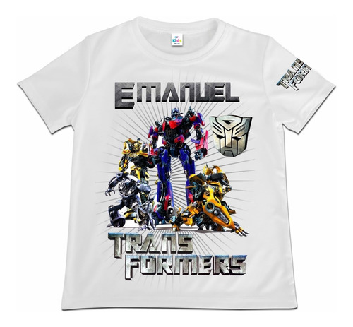 Franela Camisa Niño Transformers En Poliester