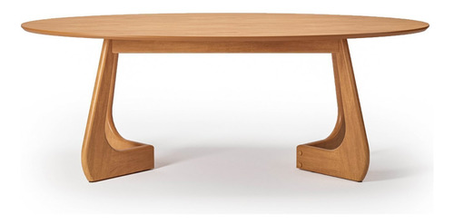 Mesa De Jantar Oval 6 Lugares 210x110cm Paineira Cabecasa