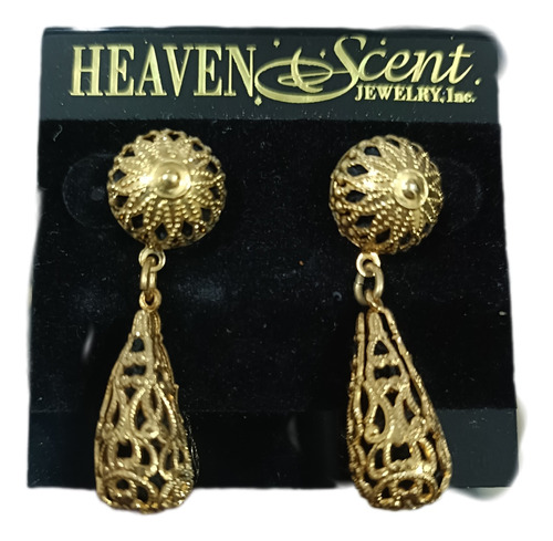 Aretes Heaven Scent Bisutería Estilo Filigrana Mod 11