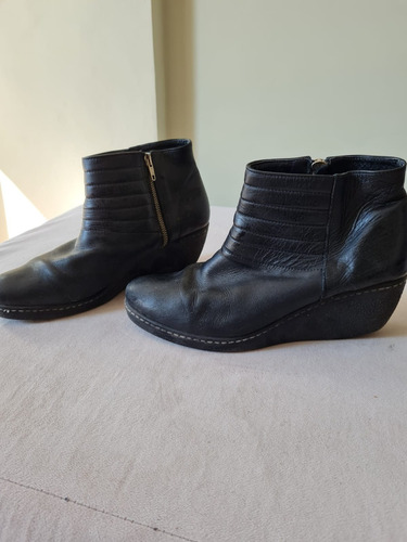 Botas Cuerina Mujer Negra Talle 39 Cómodas