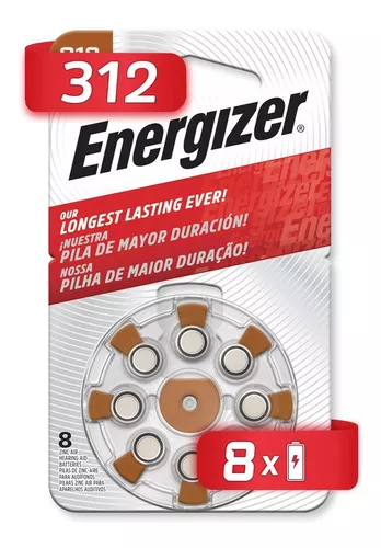 Pila Energizer Auditiva 312 Blister 8 Unidades