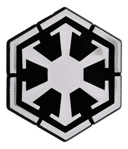 Sw Sith Logo Plástico Auto Emblema - Plata3'' X 2 3/4''