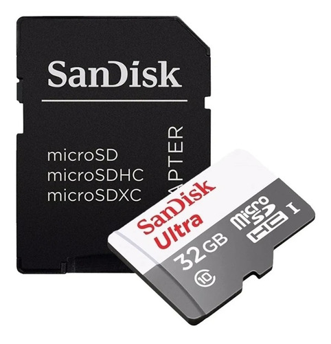 La Plata! Memoria Sandisk Micro Sd 32gb Ultra Clase 10 80mb