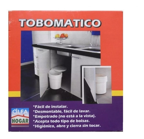Tobo Empotrable Para La Basura Blanco Alfa 15 Litros