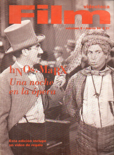 Revista Film Videoteca 4 Hermanos Marx Una Noche En La Opera