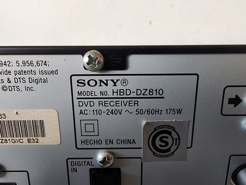 Home Theater System Sony Hbd-dz810 + Control Remoto