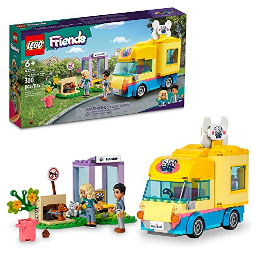 Furgoneta De Rescate De Perros Lego Friends 41741, Set De Ju