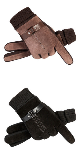 A Guantes De Ciclismo A Prueba De Viento De Cuero