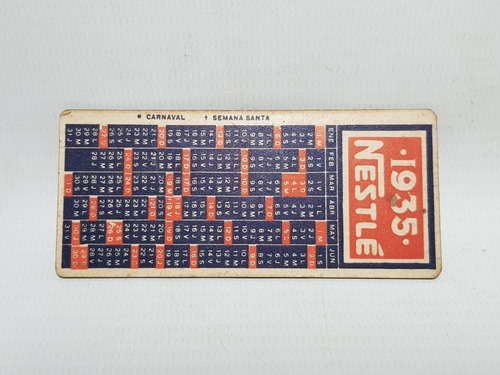 Imagen 6 de 6 de Antiguo Almanaque Bolsillo Nestlé 1935 Mag 57547