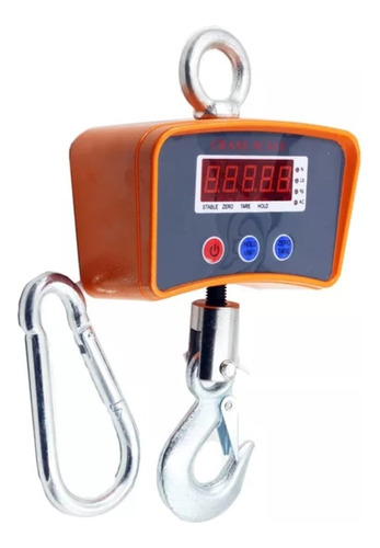 Balanza 500kg Dijitales Pantalla Lcd 220v Naranja Oscuro
