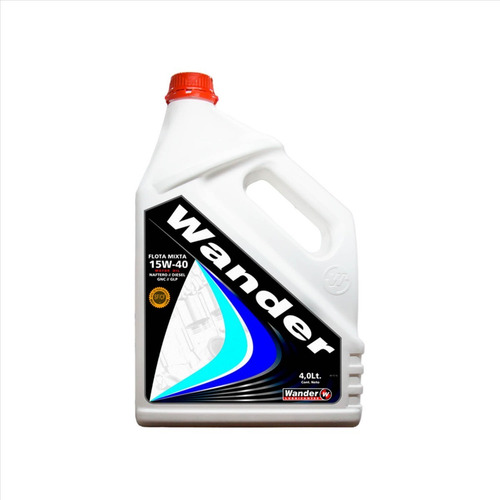 Aceite Lubricante Mineral 15w40 Wander X 4 Lts X 4 Un.