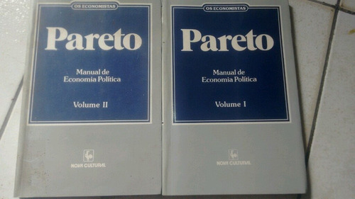 Pareto Os Economistas Manual De Economia Política Volume 1 E