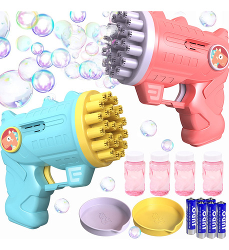 2 Pistola De Burbujas Para Niños Electrica Juguete Infantil