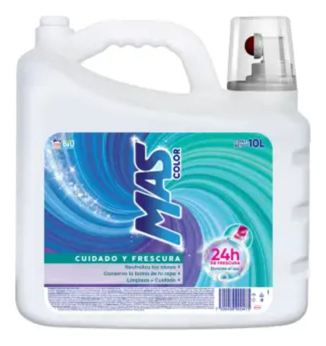 Detergente Líquido Mas Cuidado Y Frescura 10 L