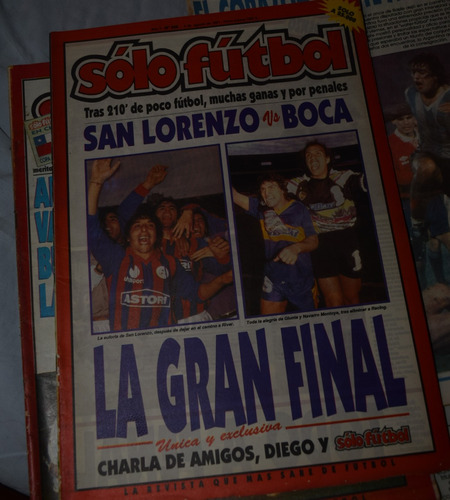 Revista Solo Futbol San Lorenzo Boca