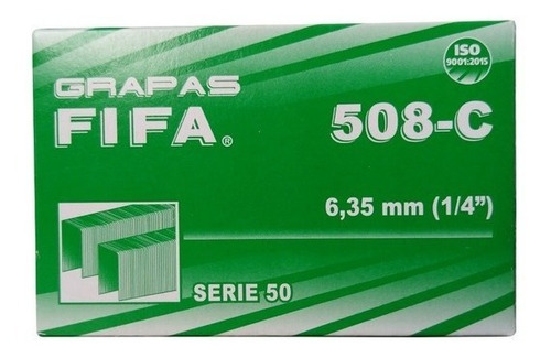 Caja Grapas Fifa 508-c 35mm (1/4 ) (caja Con 5,040 Pzas)