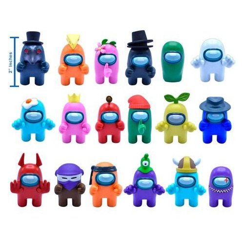 Mini Figuras Amongus Coleccion 18pz Just Toys Original