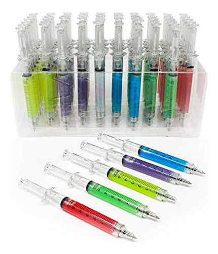 Bolígrafo - Black Ink Syringe Pen Pack Of 60 By (mixed Color