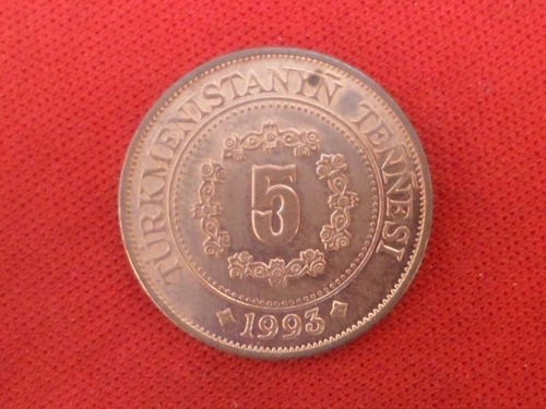 Jm* Turkmenistan 5 Tenge 1993