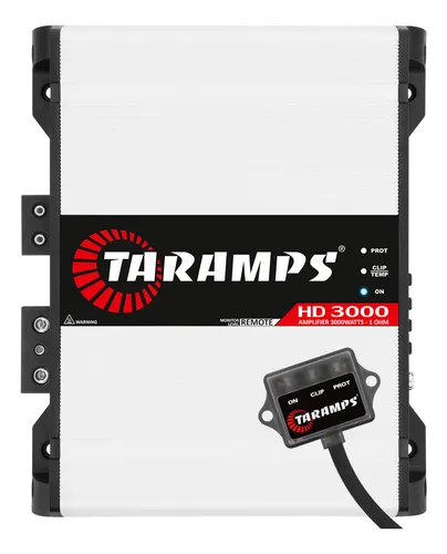 comprar Modulo Taramps Hd 3000 1 Ohm 3000rms Amplificador 3000w Potencia Hd3000 Som Automotivo